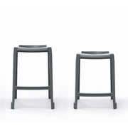 EN One Piece Skid Base Stool - Night Grey