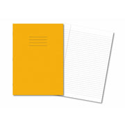 Exercise Books A4+ 80 Pages 15mm Ruled & Margin Yellow - Pk45