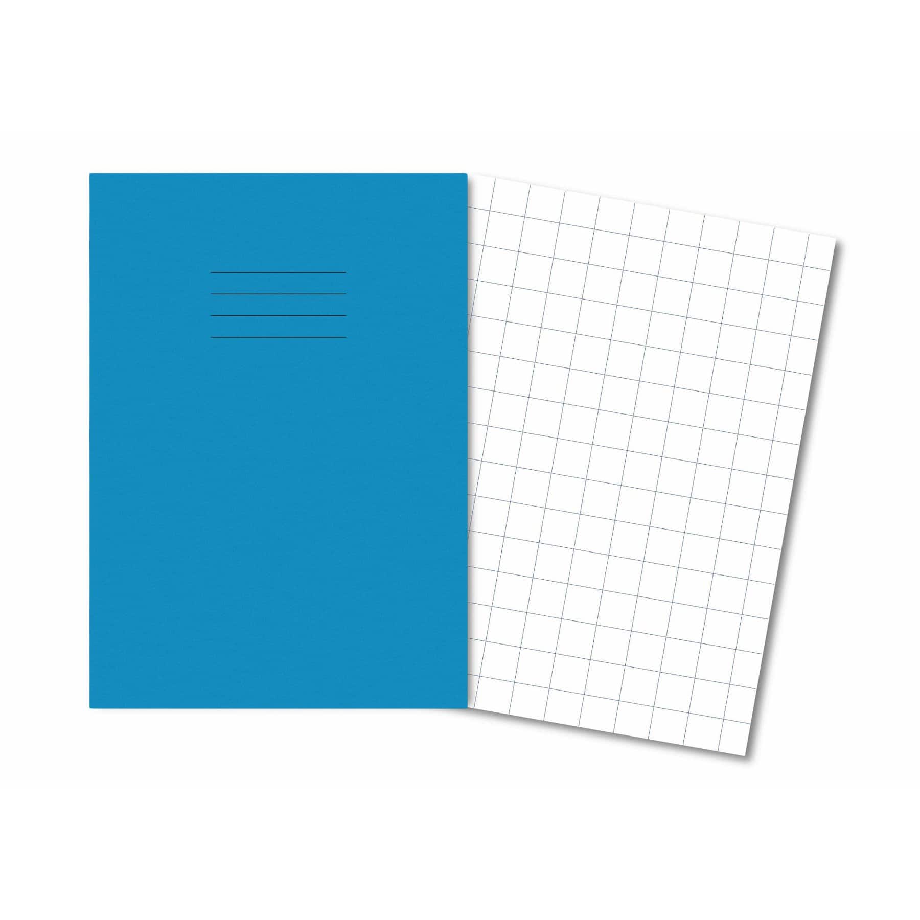 Classic Exercise Books A4+ 80 Pages 20mm Squares Light Blue - Pk45