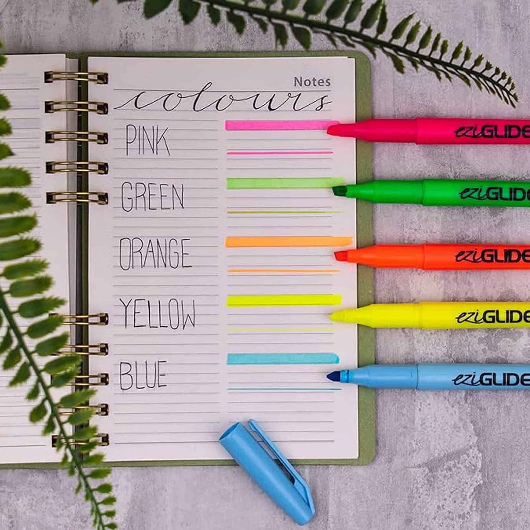 EziGlide Slim Highlighter Pens