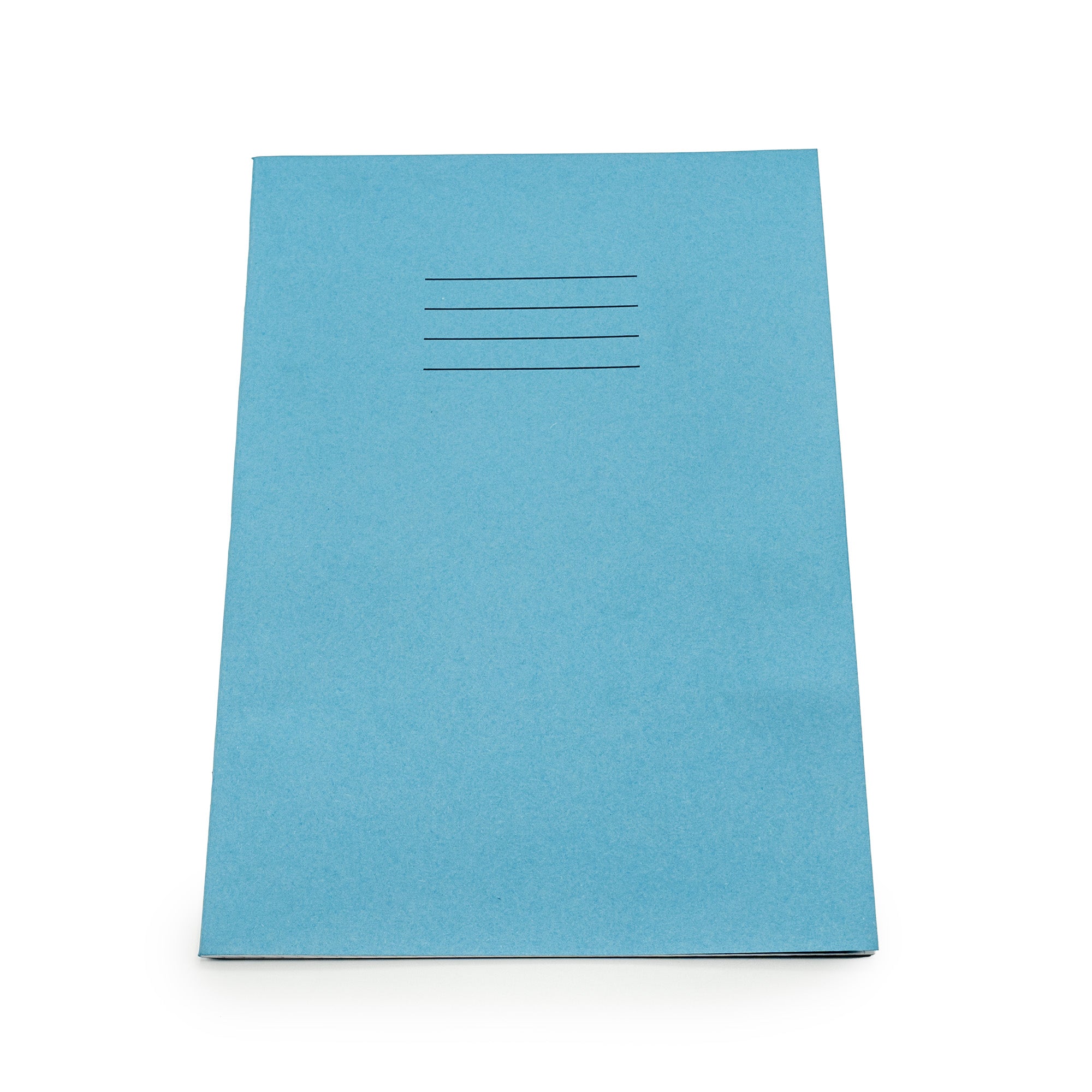 Essentials Exercise Books A4+ 80 Page 8mm Ruled & Margin Light Blue - Pk50