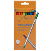Colourworld Essentials Fineliner Assorted Colours - Pk10