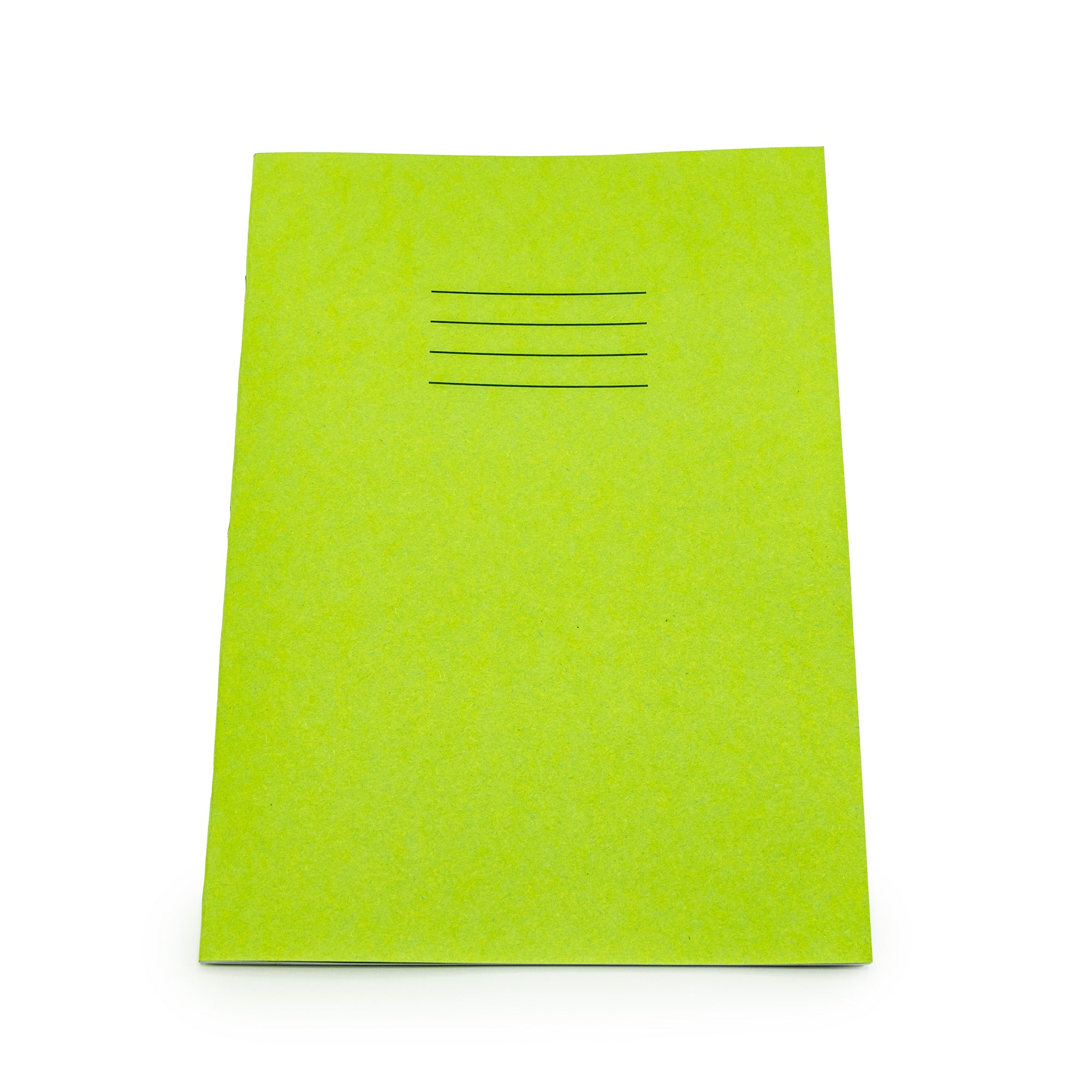Essentials Exercise Books A4+ 80 Page 8mm Ruled & Margin Light Green - Pk50