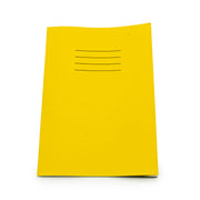 Essentials Exercise Books A4 80 Page 8mm Ruled & Margin Yellow - Pk50