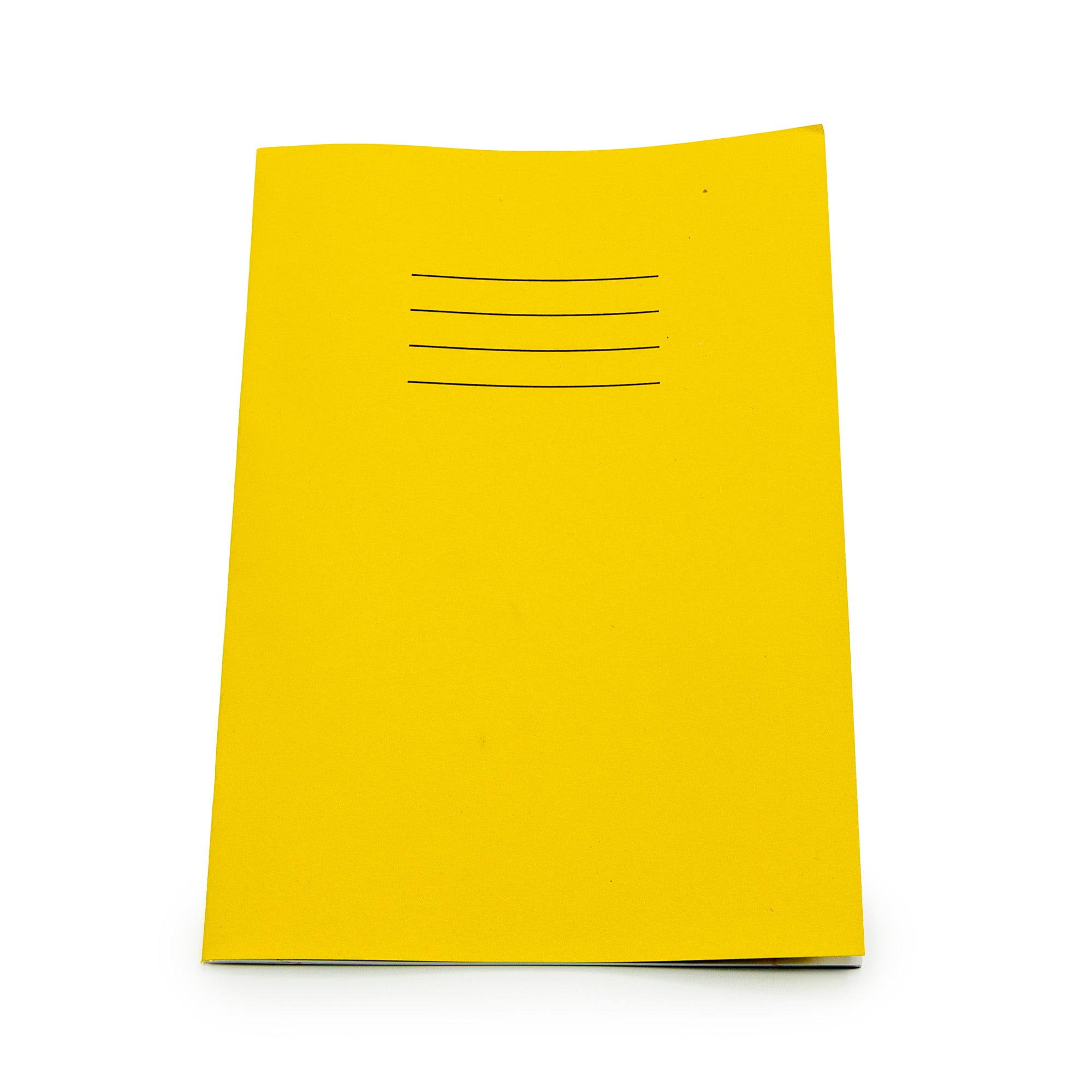 Essentials Exercise Books A4 80 Page 8mm Ruled & Margin Yellow - Pk50