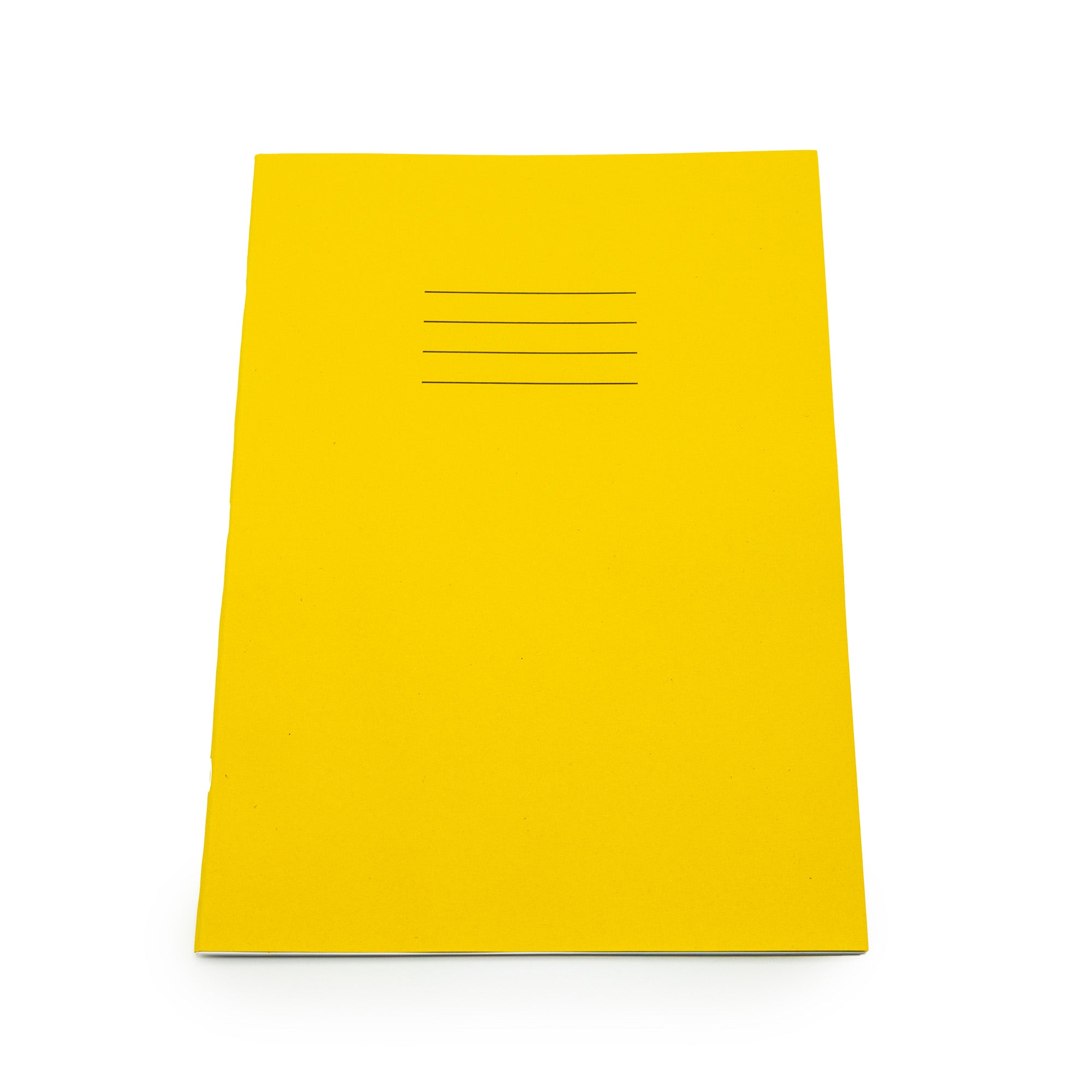 Essentials Exercise Books A4+ 80 Page 8mm Ruled & Margin Yellow - Pk50