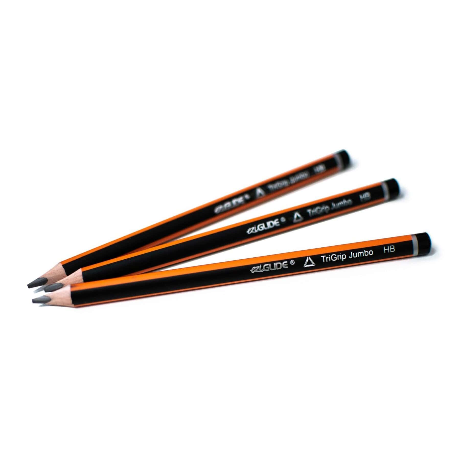 EziGlide TriGrip Jumbo Triangular Pencils - pk 12