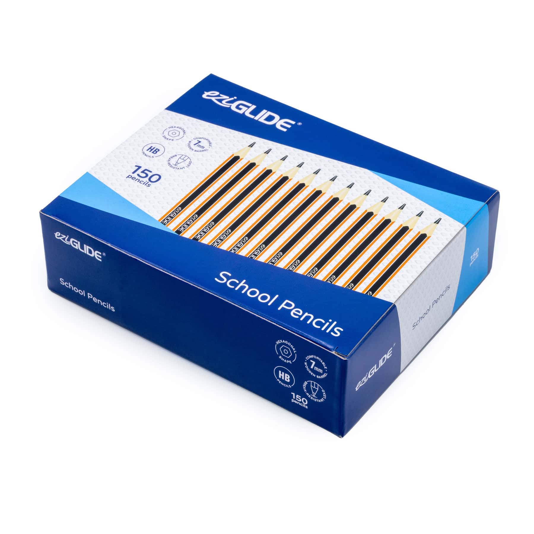 EziGlide HB Graphite School Pencils