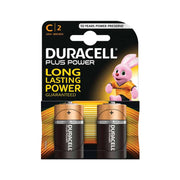 Duracell Plus Batteries C - Pk2