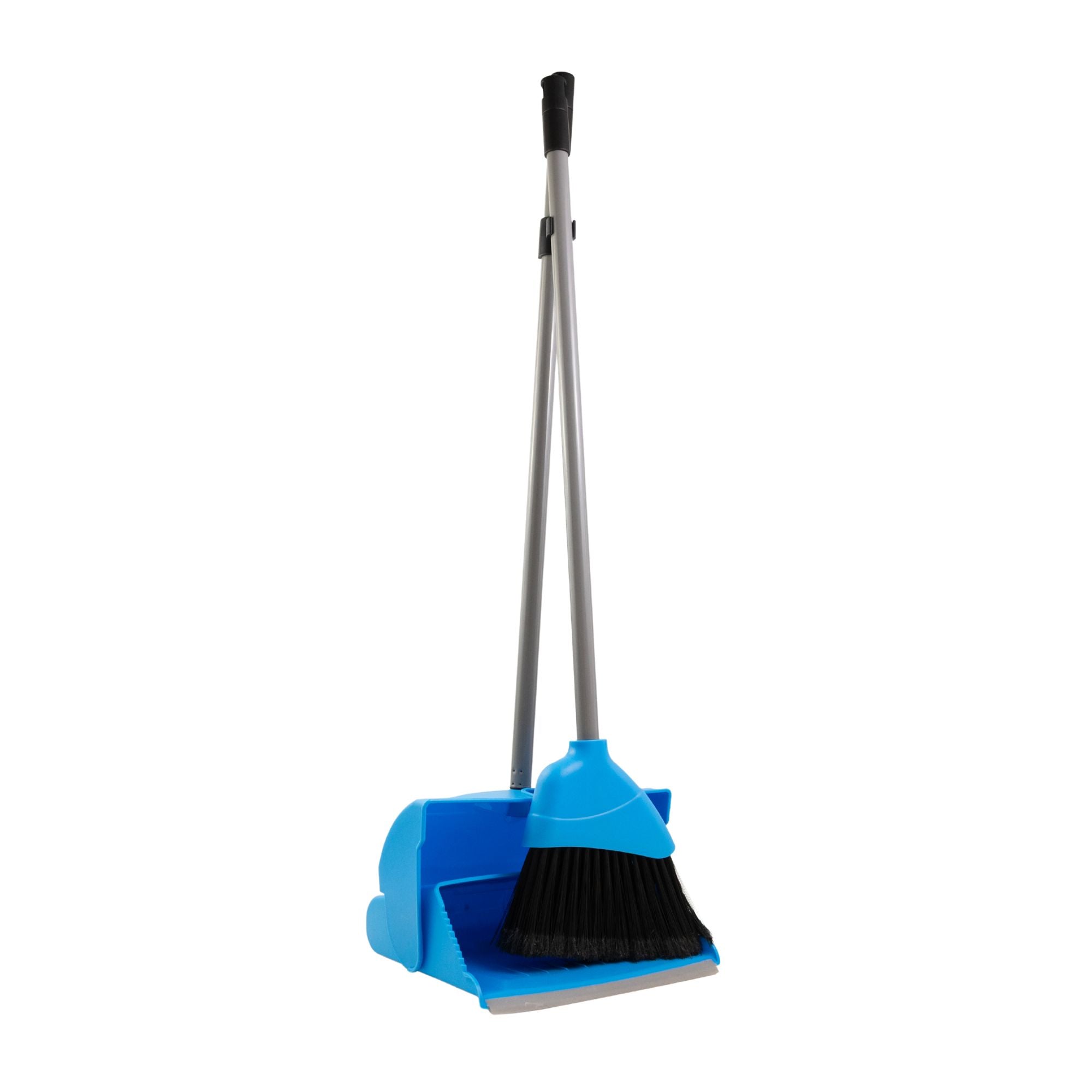Long Handled Dustpan and Brush Set - Black
