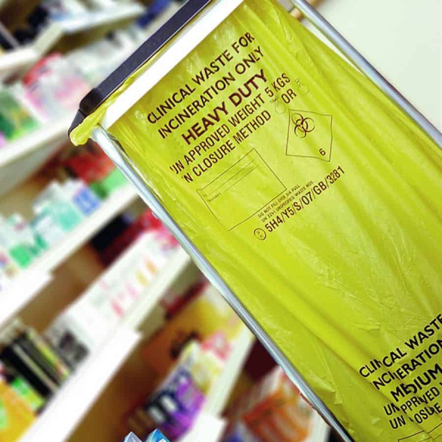 20L Heavy Duty Clinical Waste Sacks - PK25