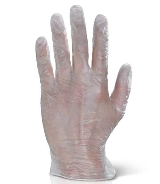 Clear Vinyl Powder Free Disposable Gloves