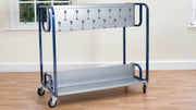 Double Sided Steel Frame Cloakroom Trolley