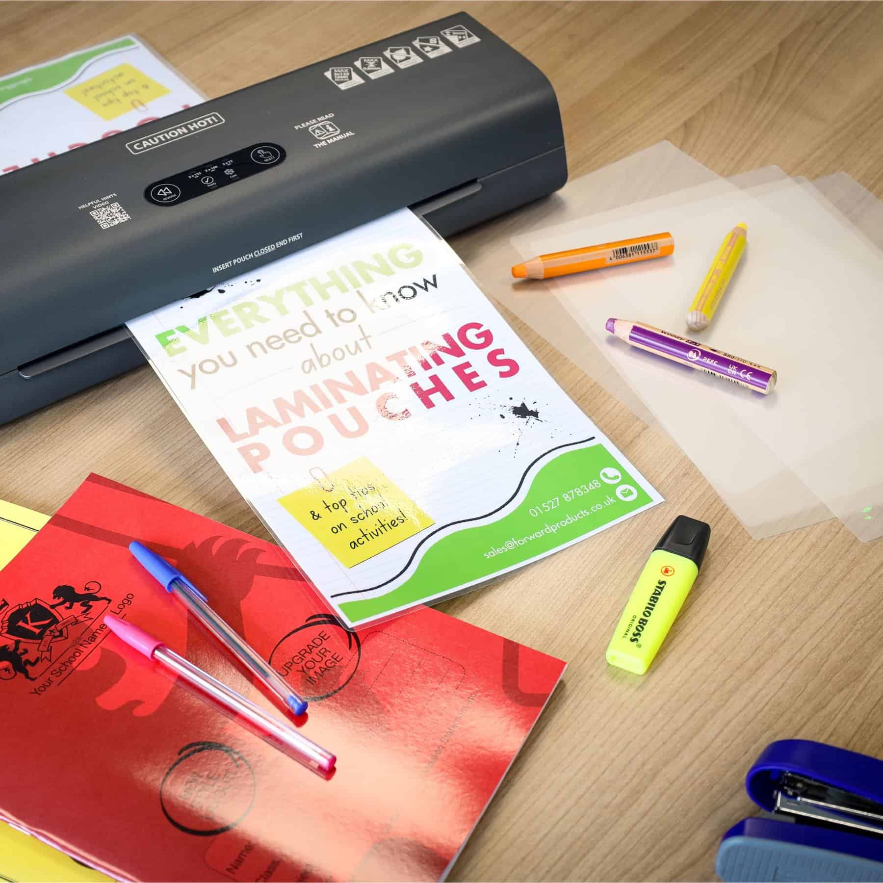 Premium A4 & A3 Laminating Pouches Gloss - Pk100