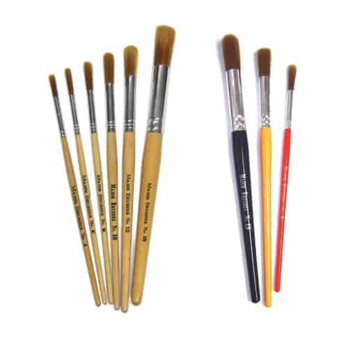 Golden Nylon Soft Brushes