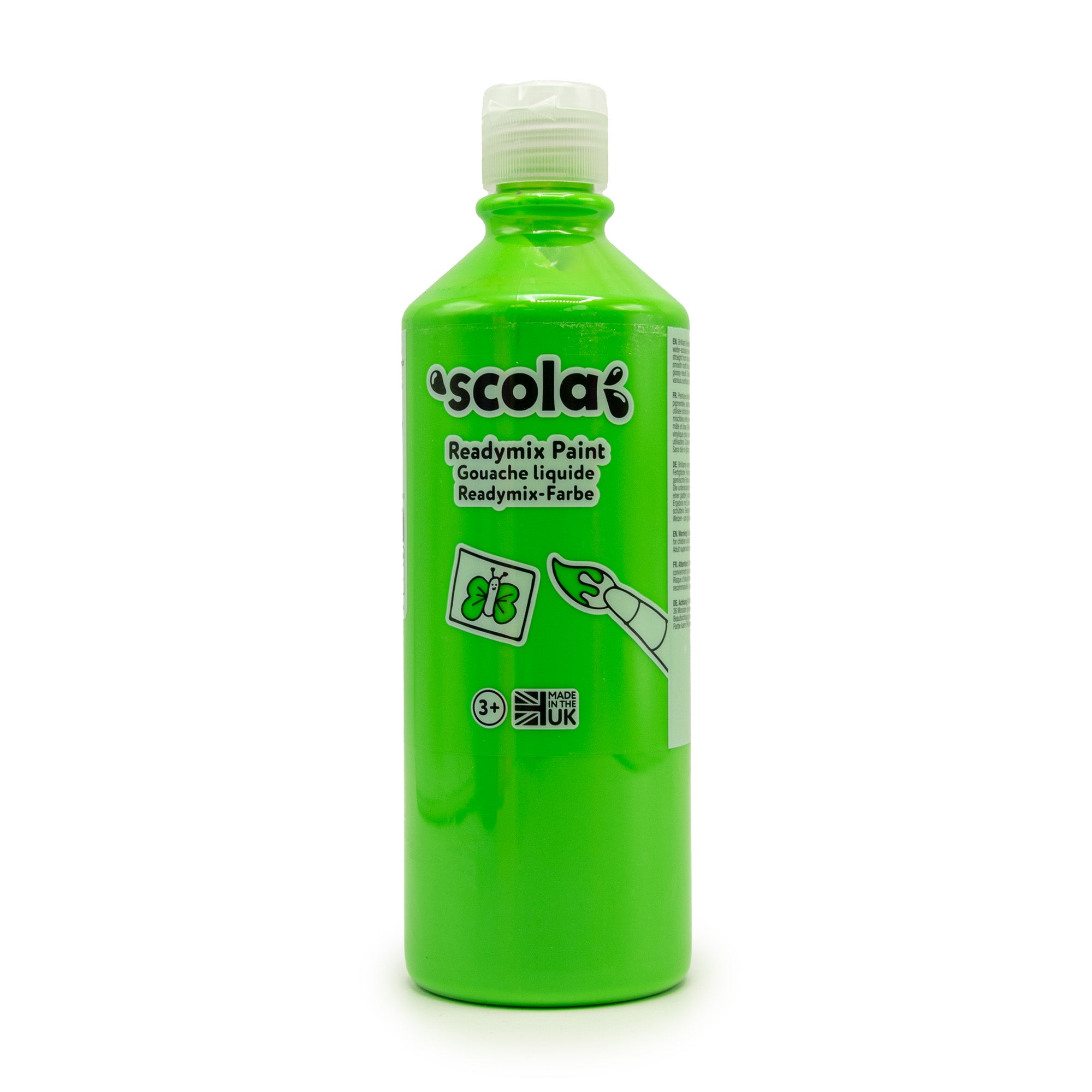 Fluorescent Ready Mix Paints 500ml Assorted - Pk6