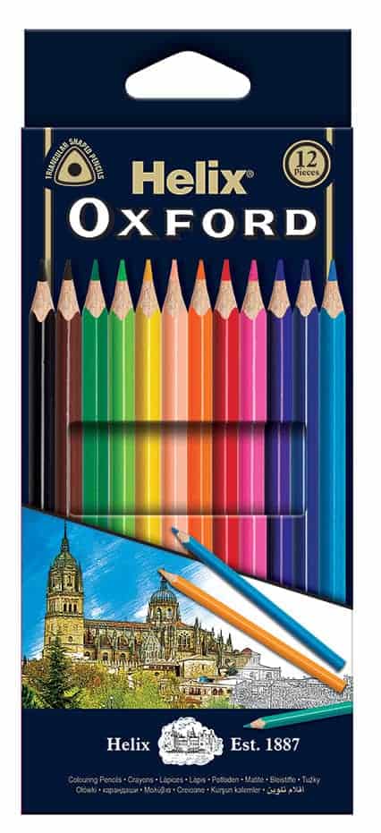 Oxford Colouring Pencils Full Length - Pk12
