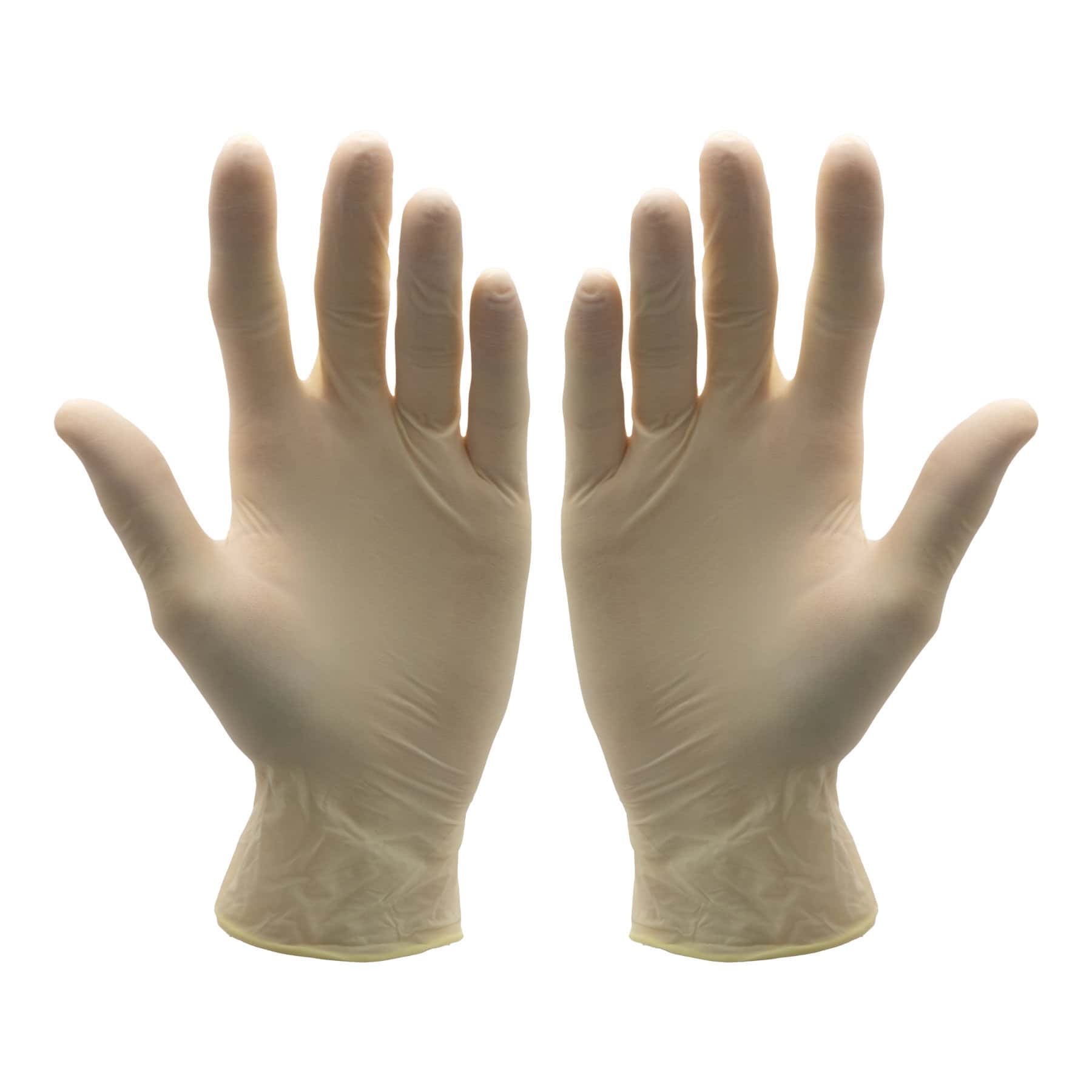 Disposable Medical Gloves Latex Powdered Medium - Pk100