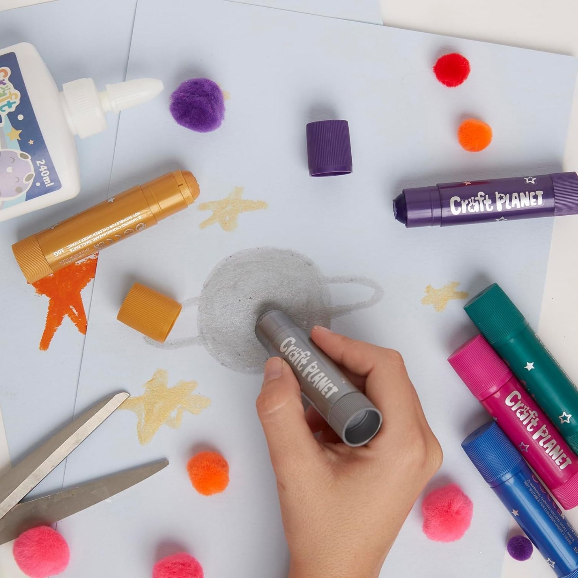 Neon/Metallic Paint Sticks - Pk6