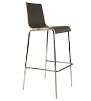 Twist 4 Legged Dining Stool with Coloured Frame