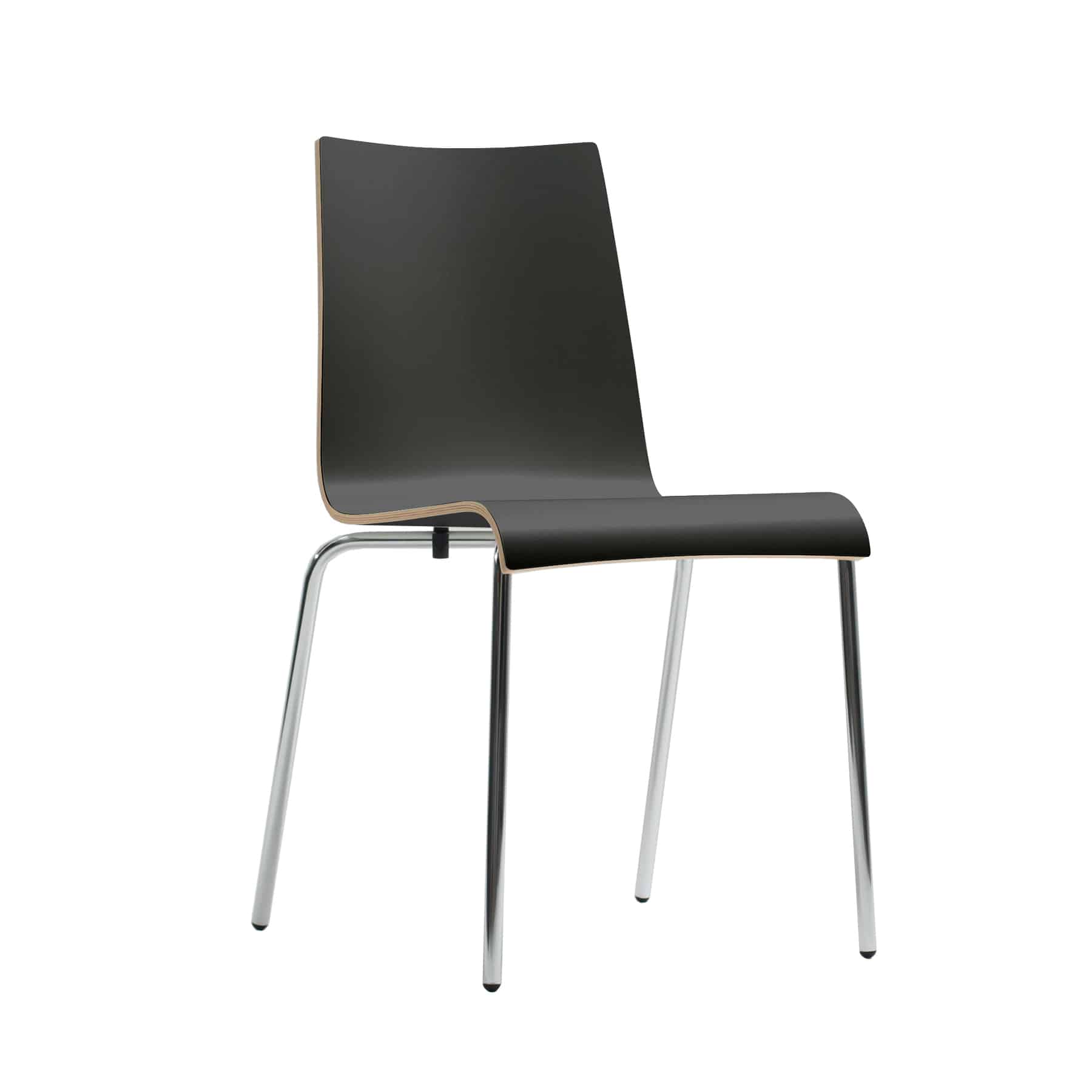 Twist 4 Legged Dining Chair with Chrome Frame
