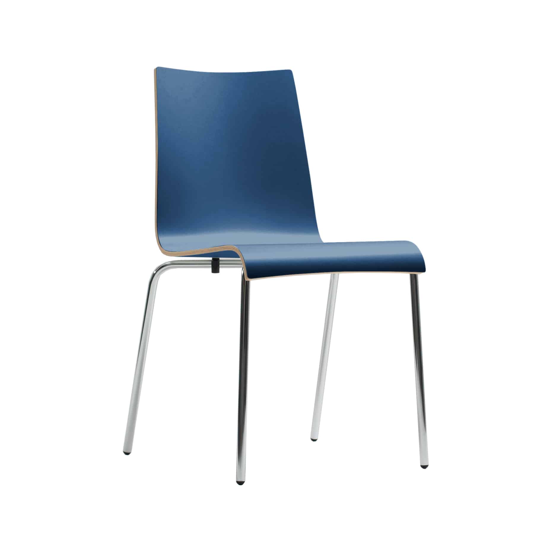 Twist 4 Legged Dining Chair with Chrome Frame