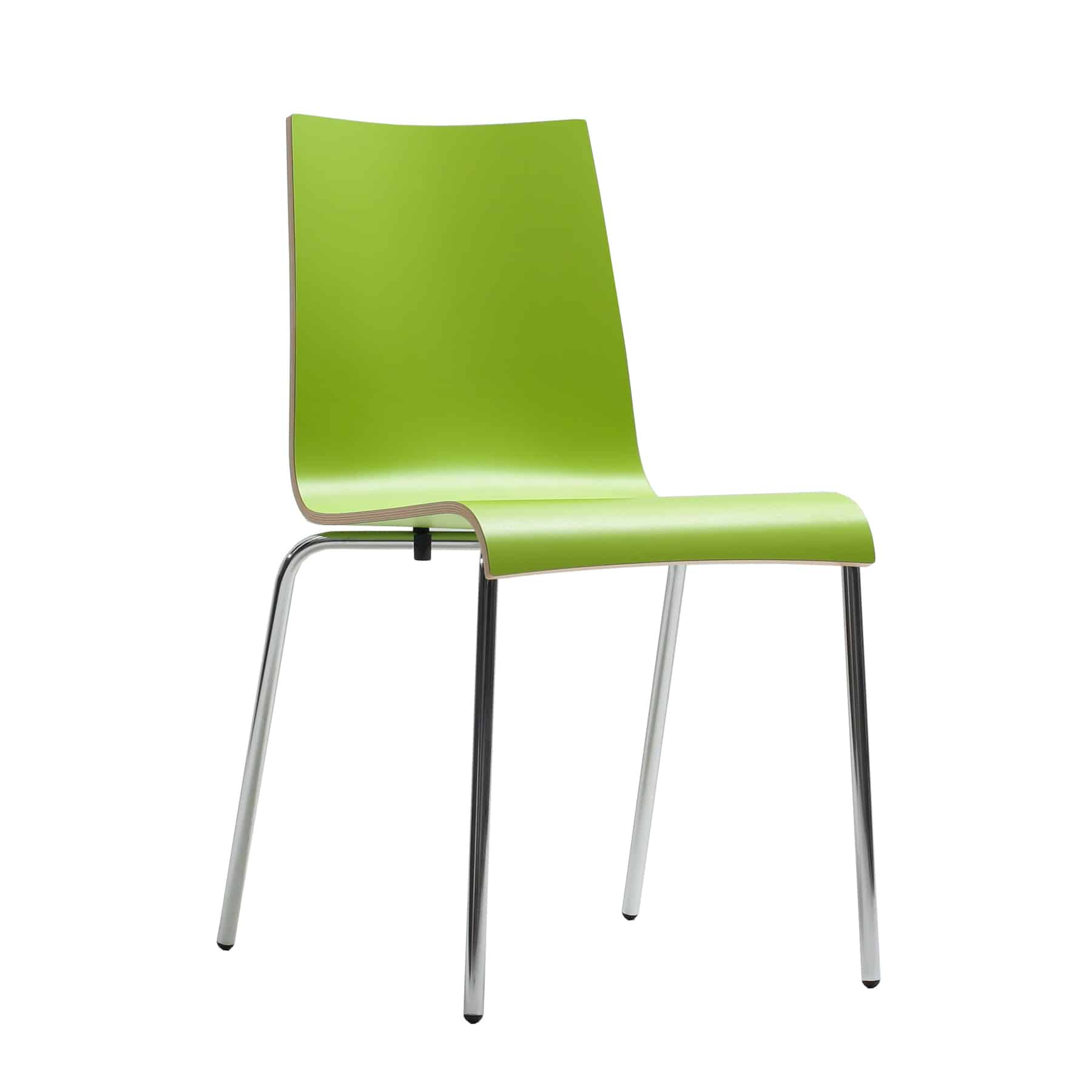 Twist 4 Legged Dining Chair with Chrome Frame