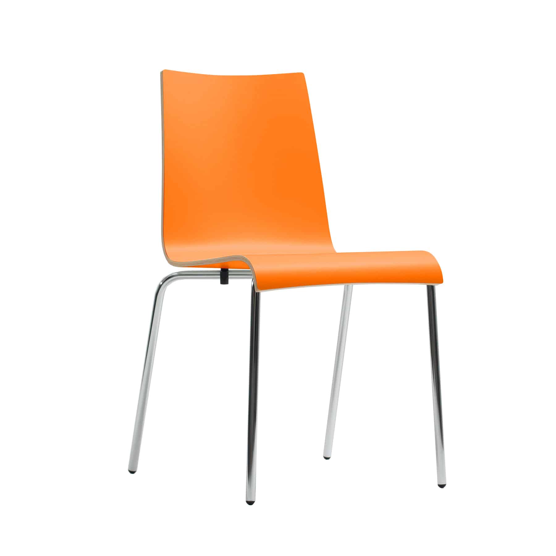 Twist 4 Legged Dining Chair with Chrome Frame