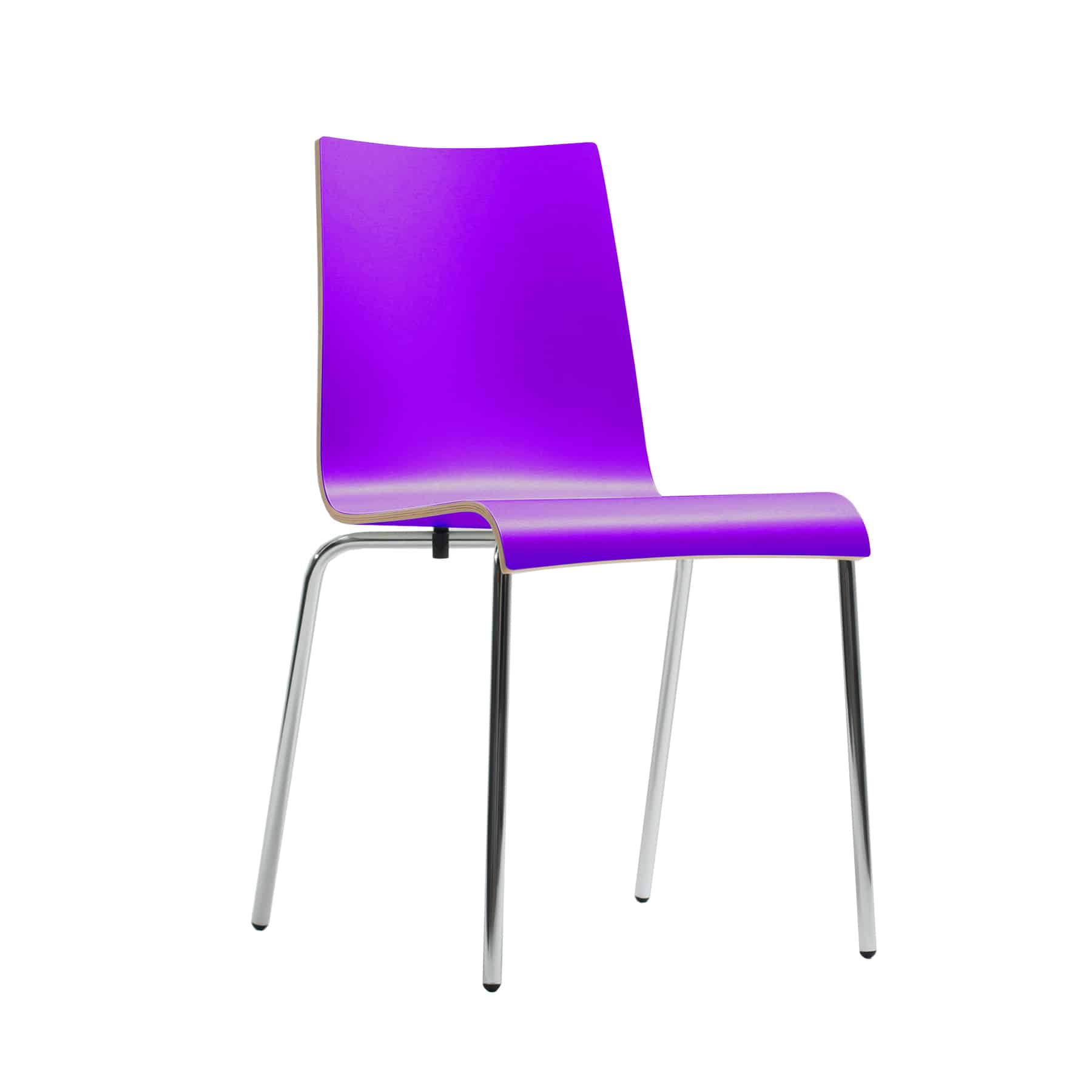 Twist 4 Legged Dining Chair with Chrome Frame
