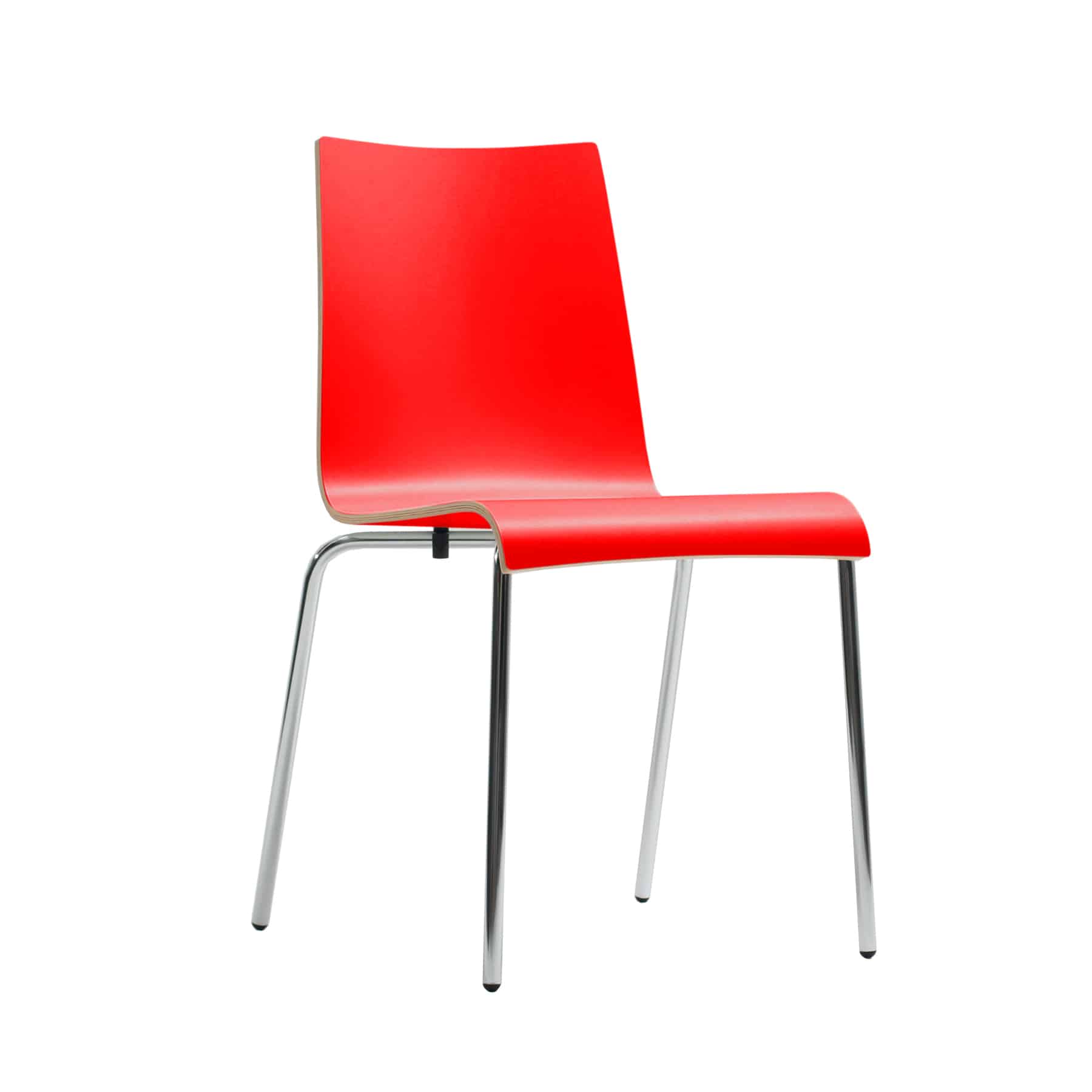 Twist 4 Legged Dining Chair with Chrome Frame