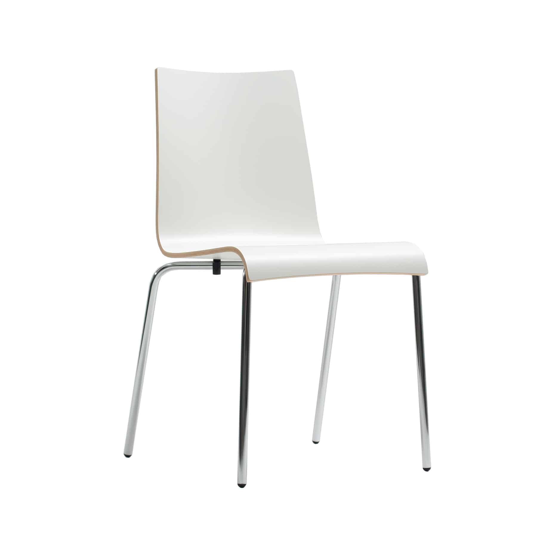 Twist 4 Legged Dining Chair with Chrome Frame
