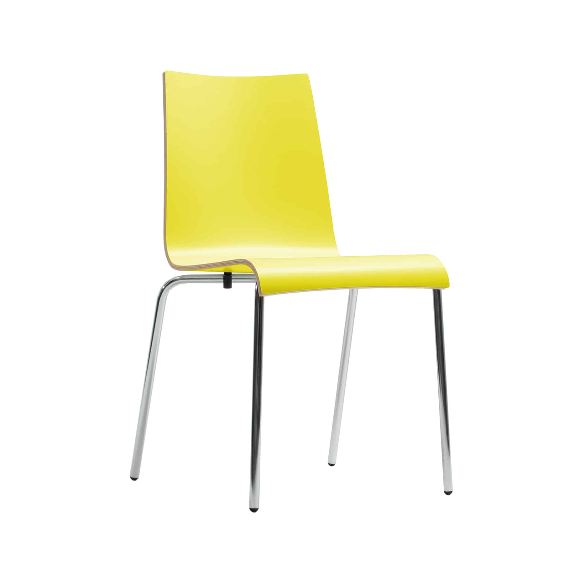 Twist 4 Legged Dining Chair with Chrome Frame