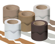 Natural Scalloped Border Roll Assorted 57mm x 50m (x2) - Pk5