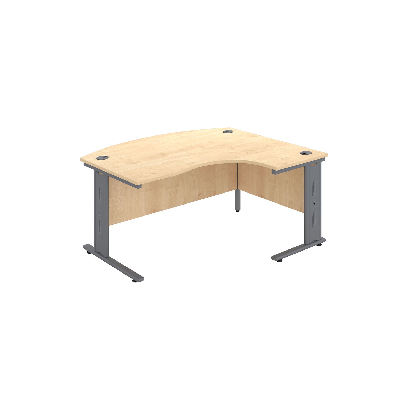 Sienna Executive Wire Managed Bow Front S Shape Desk