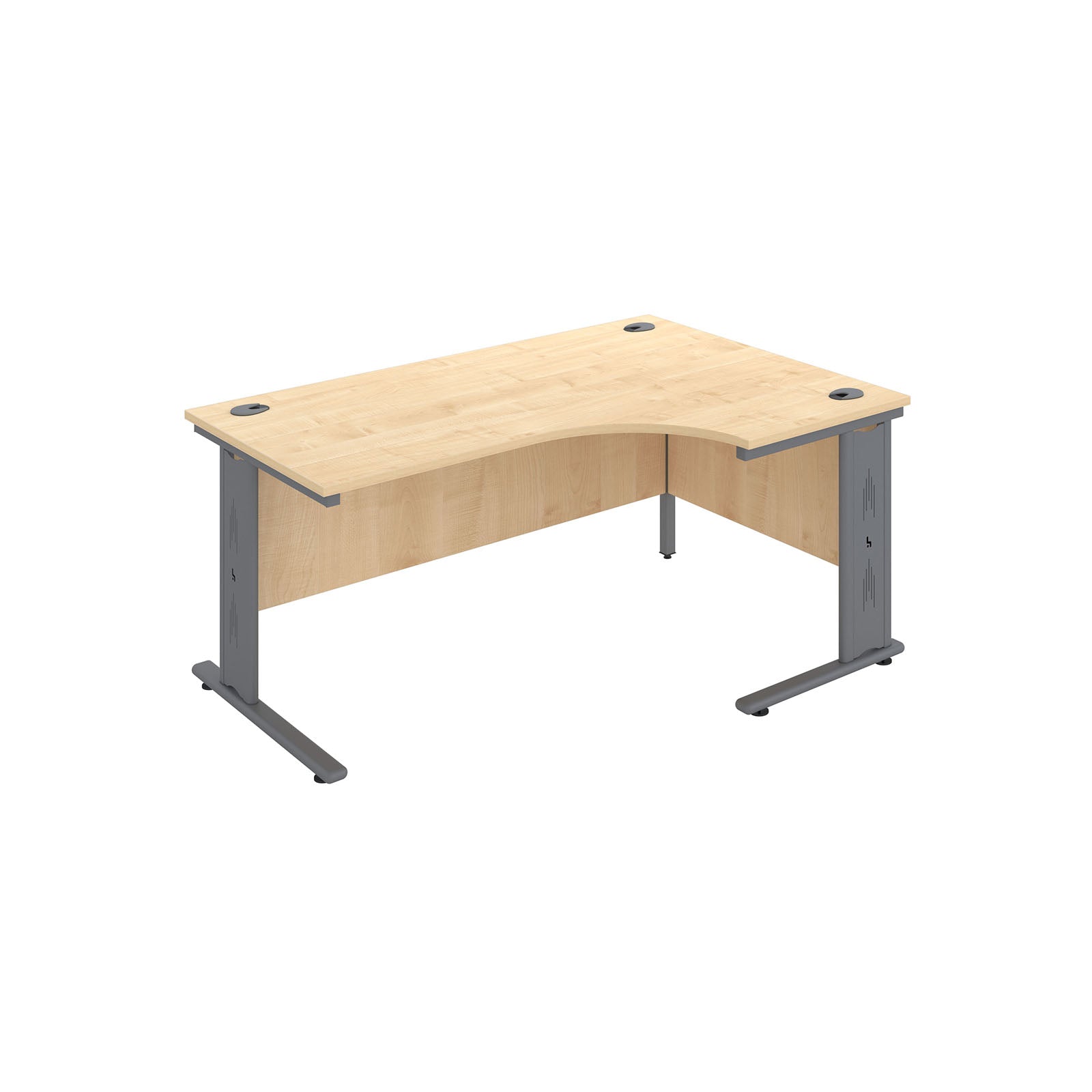 Sienna Executive Wire Managed Crescent Desk