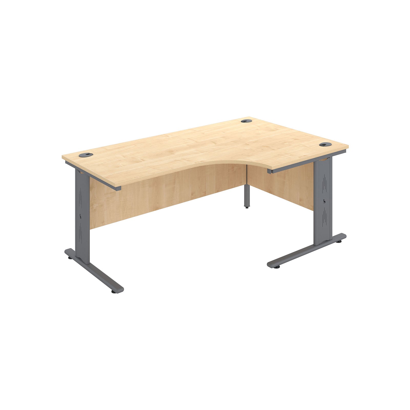 Sienna Executive Wire Managed Crescent Desk