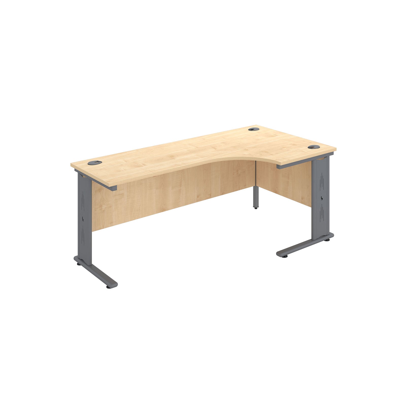 Sienna Executive Wire Managed Crescent Desk