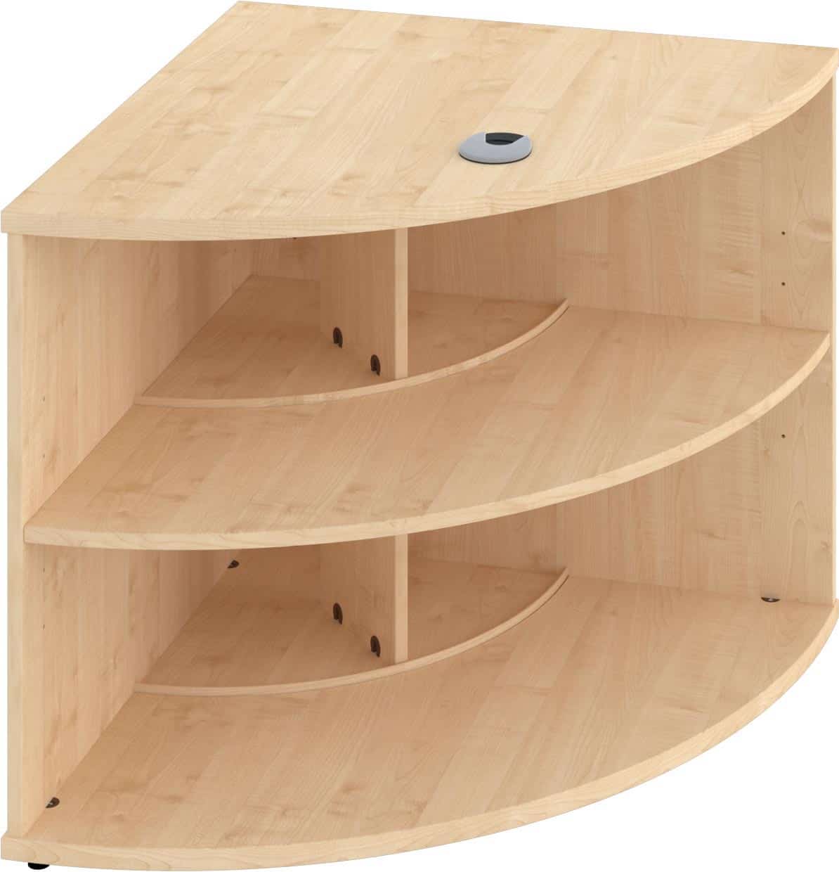 Sienna 90° Desk High Bookcase