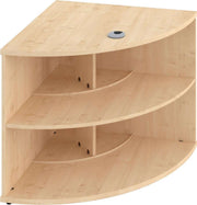 Sienna 90° Desk High Bookcase