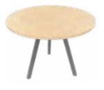 Sienna Circular Meeting Table With Tripod Base