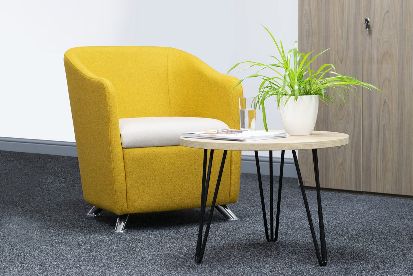 Sienna Circular Hairpin Leg Coffee Table