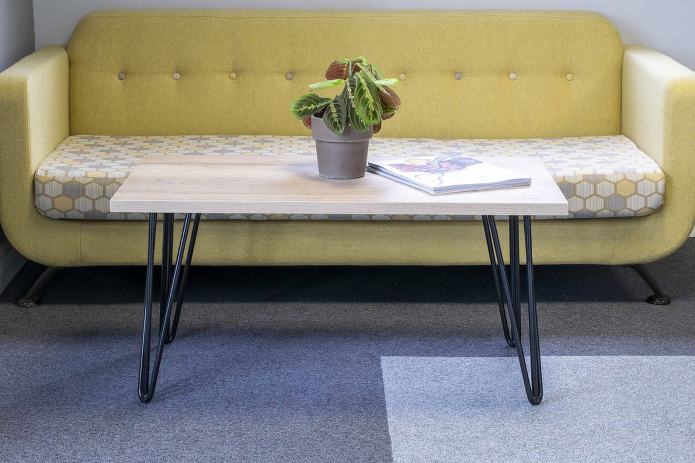 Sienna Square Hairpin Leg Coffee Table