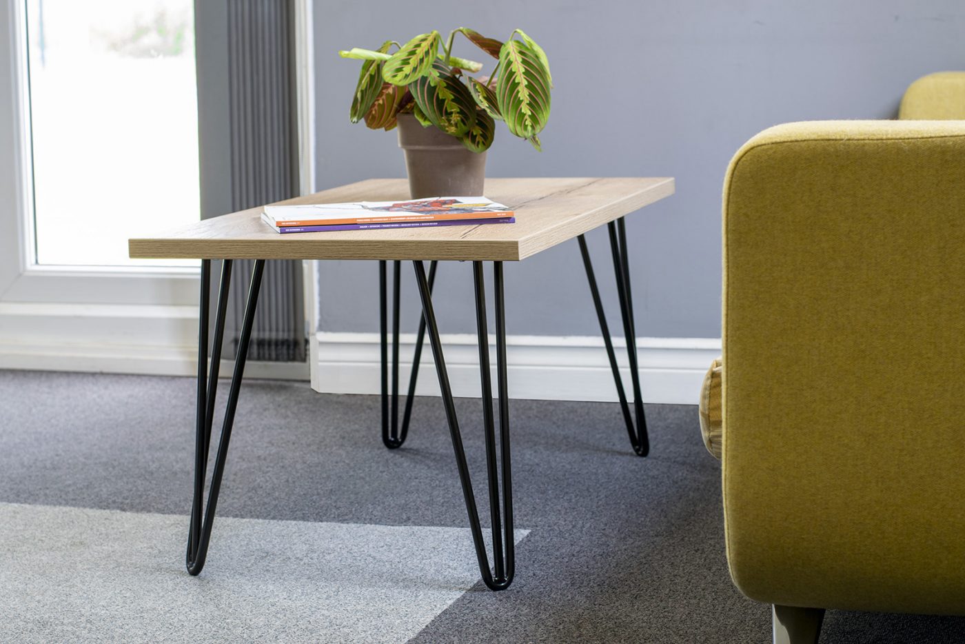 Sienna Rectangular Hairpin Leg Coffee Table