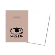 Classic Overprinted Exercise Books A4 64 Pages Blank Buff - Pk50