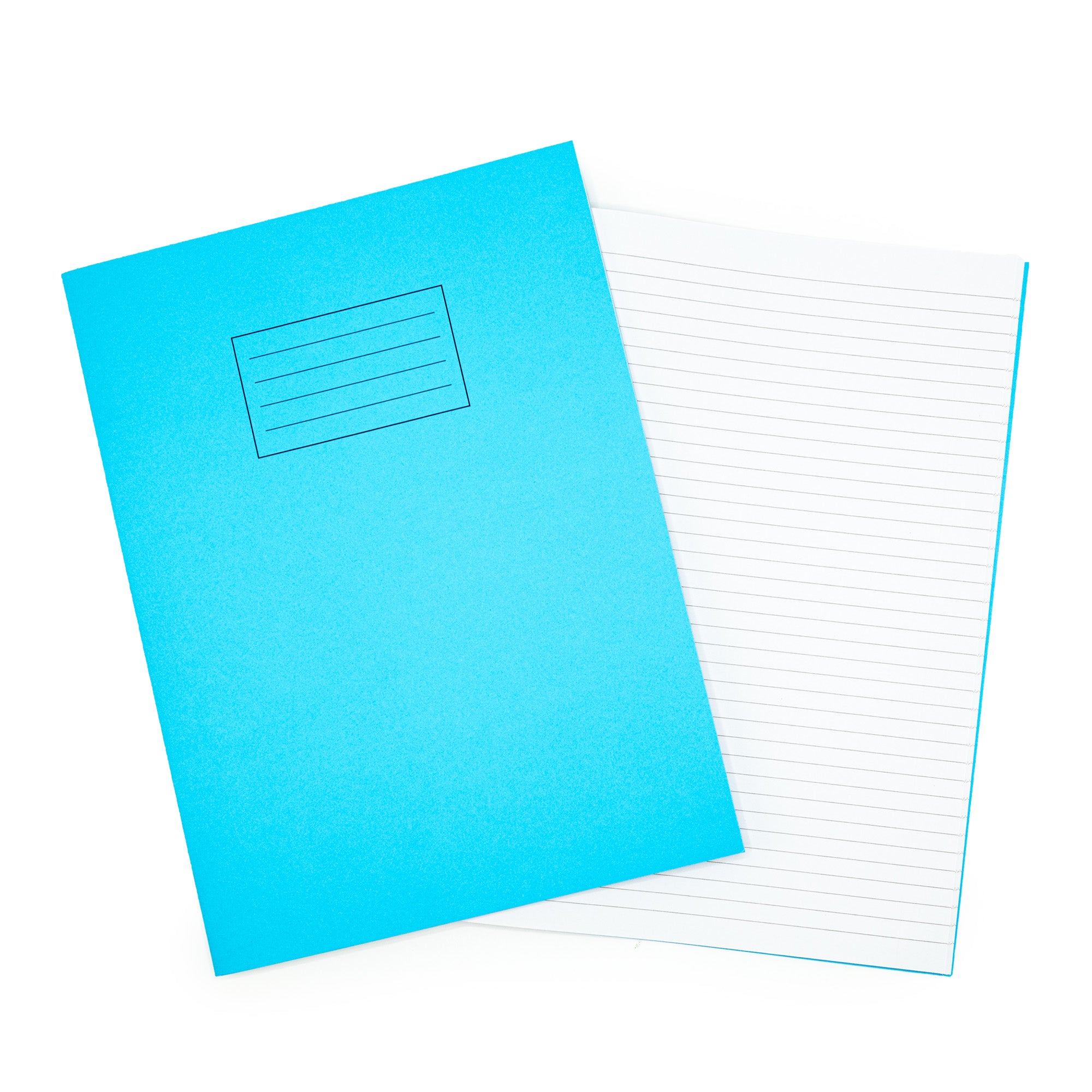 Odyssey Exercise Books A4+ 80 Page 10mm Ruled & Margin Light Blue - Pk50