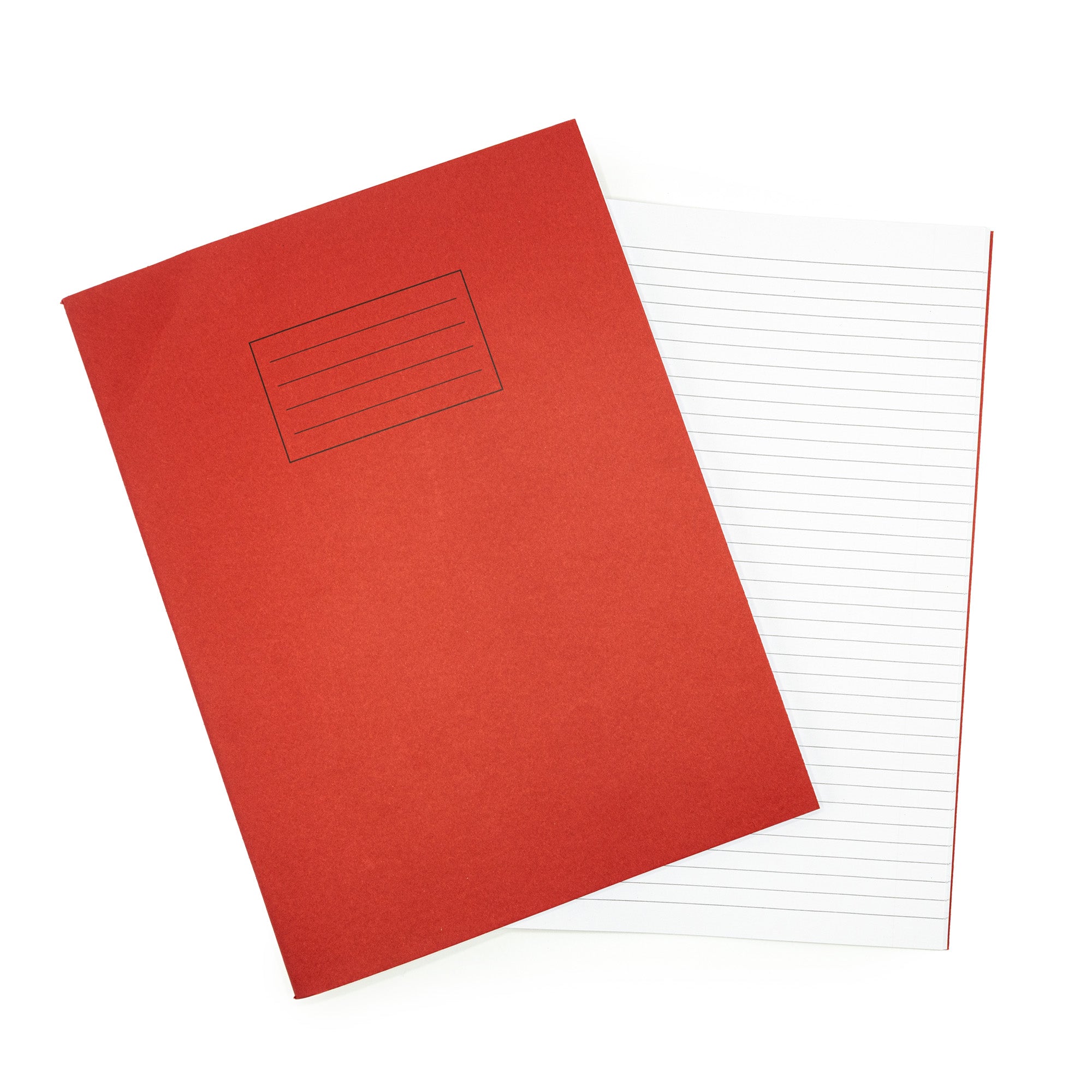 Odyssey Exercise Books A4 80 Page 8mm Ruled & margin Red - Pk50