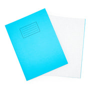 Odyssey Exercise Books A4+ 80 Page 7mm Squares Light Blue - Pk50