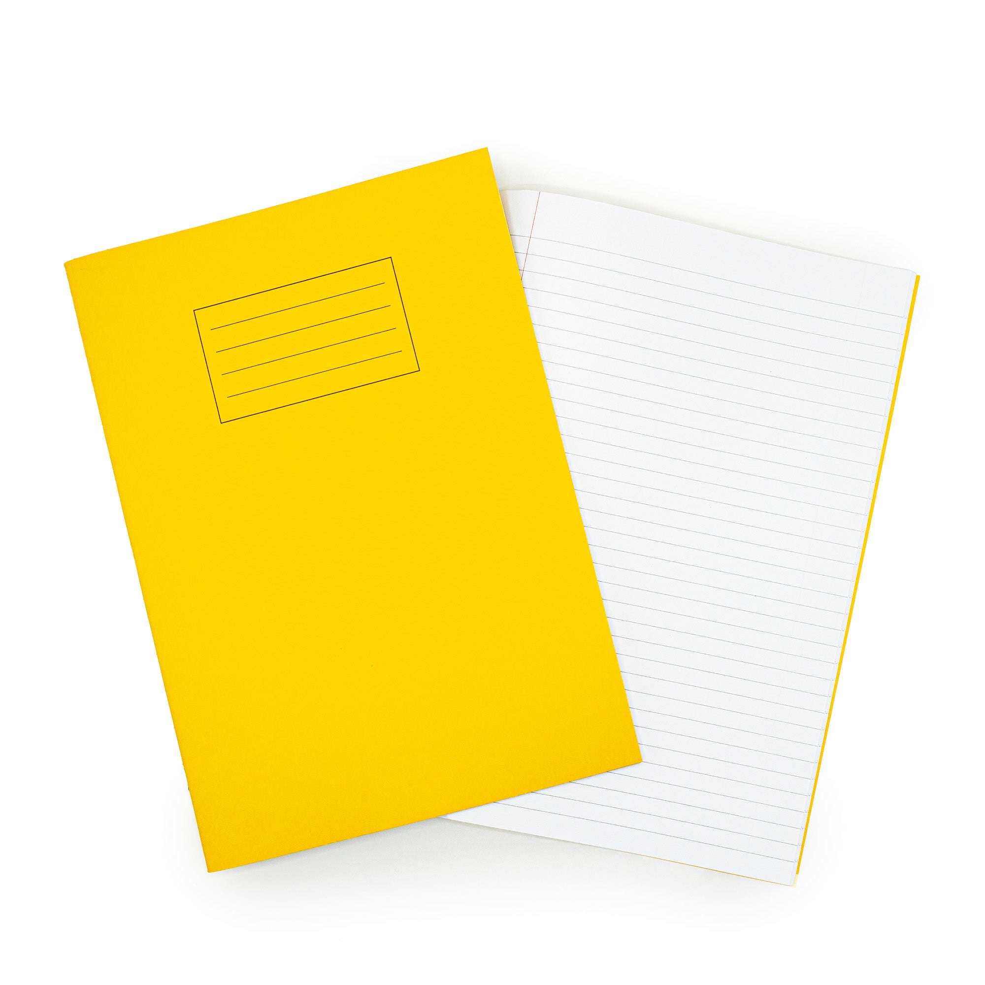 Odyssey Exercise Books A4 80 Page 10mm Ruled & Margin Yellow - Pk50