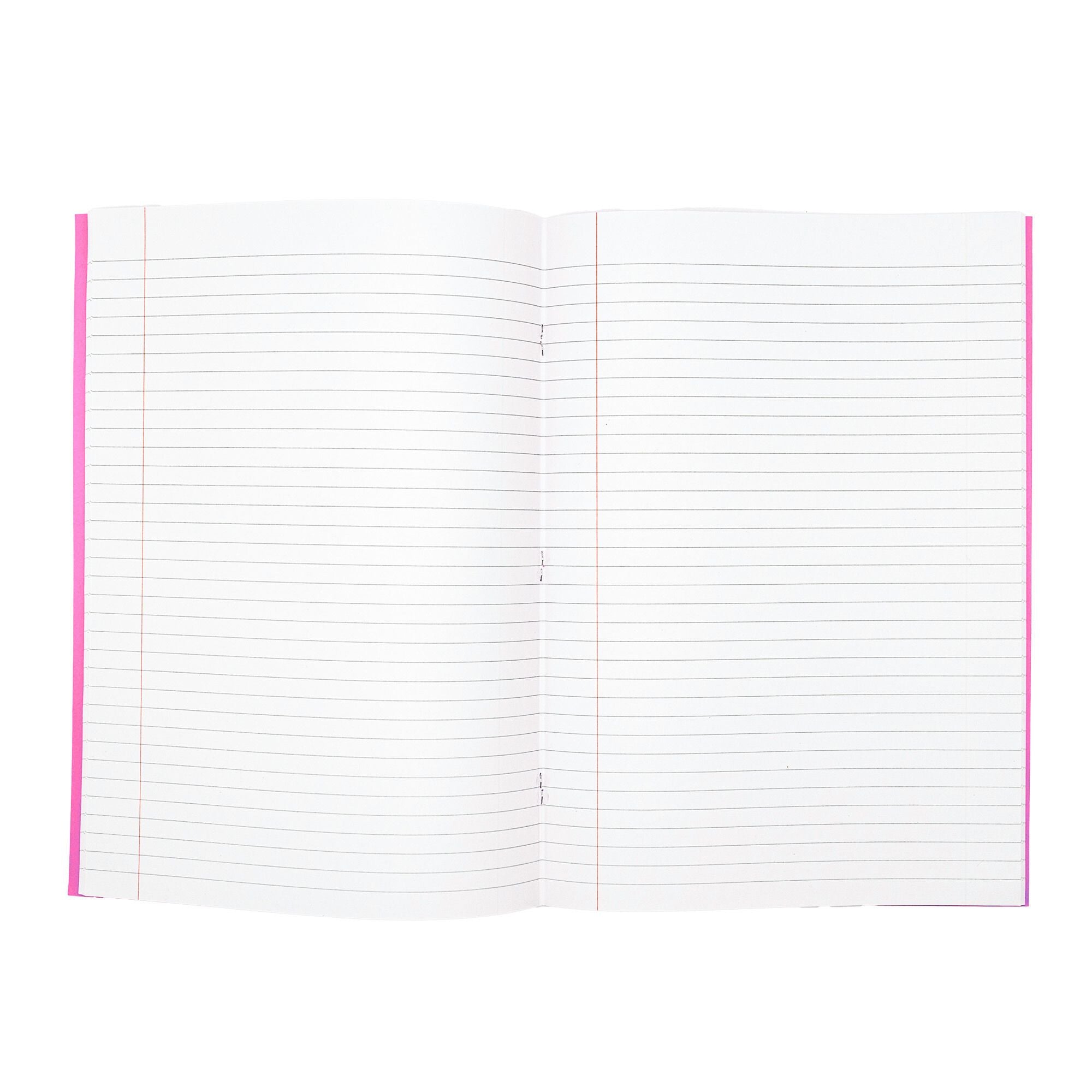 Odyssey Exercise Books A4 80 Page 10mm Ruled & Margin Pink - Pk50