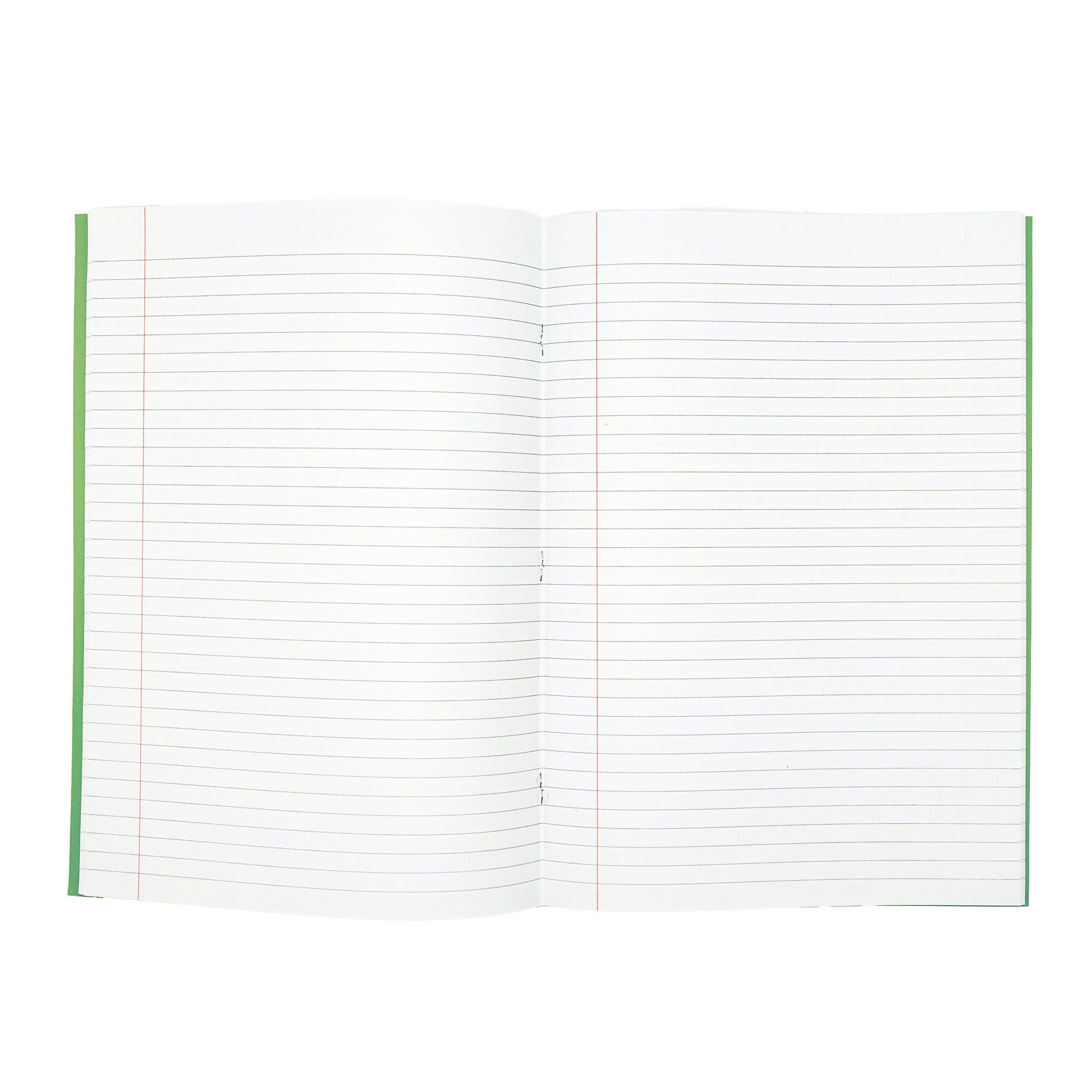 Odyssey Exercise Books 9x7" 80 Page 8mm Ruled & Margin Light Green - Pk50